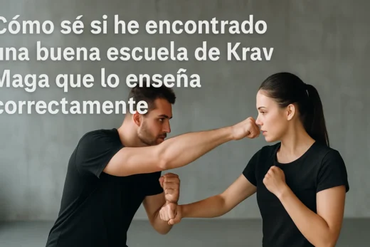 Cómo sé si he encontrado una buena escuela de Krav Maga que lo enseña correctamente